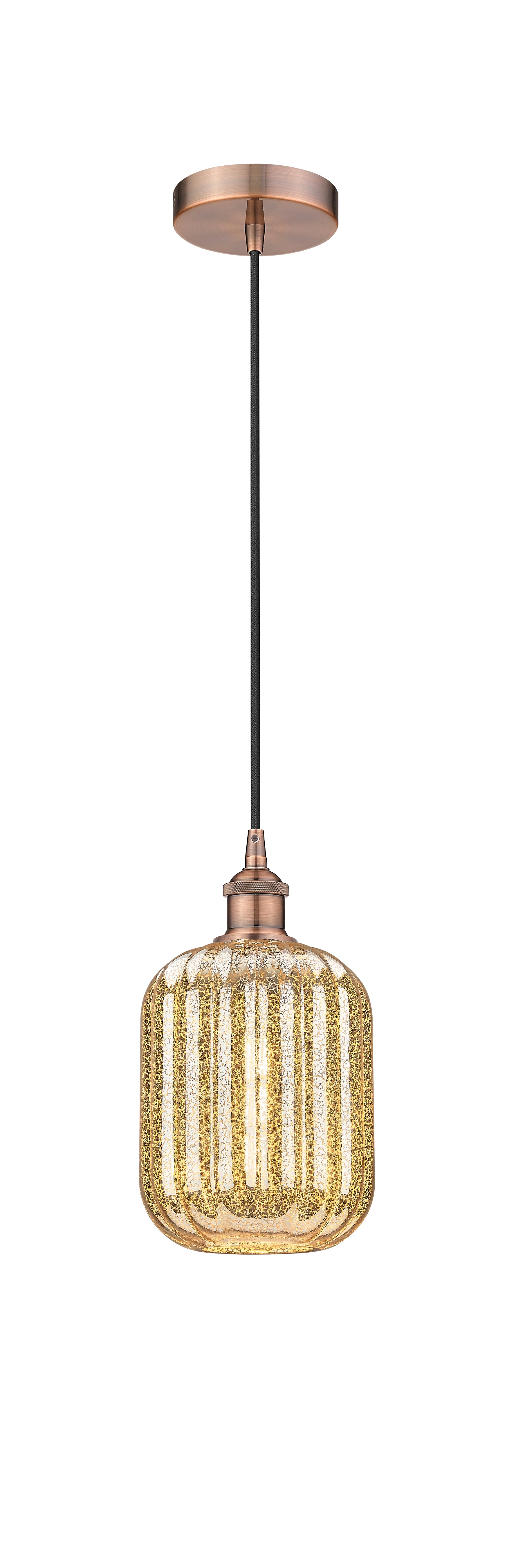 Edison Mini Pendant Antique Brass Finish