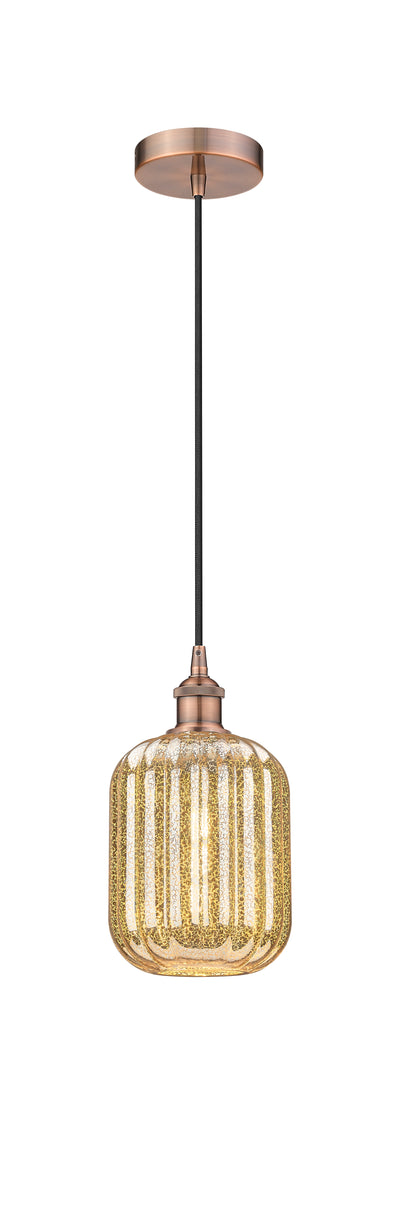 Edison Mini Pendant Antique Brass Finish