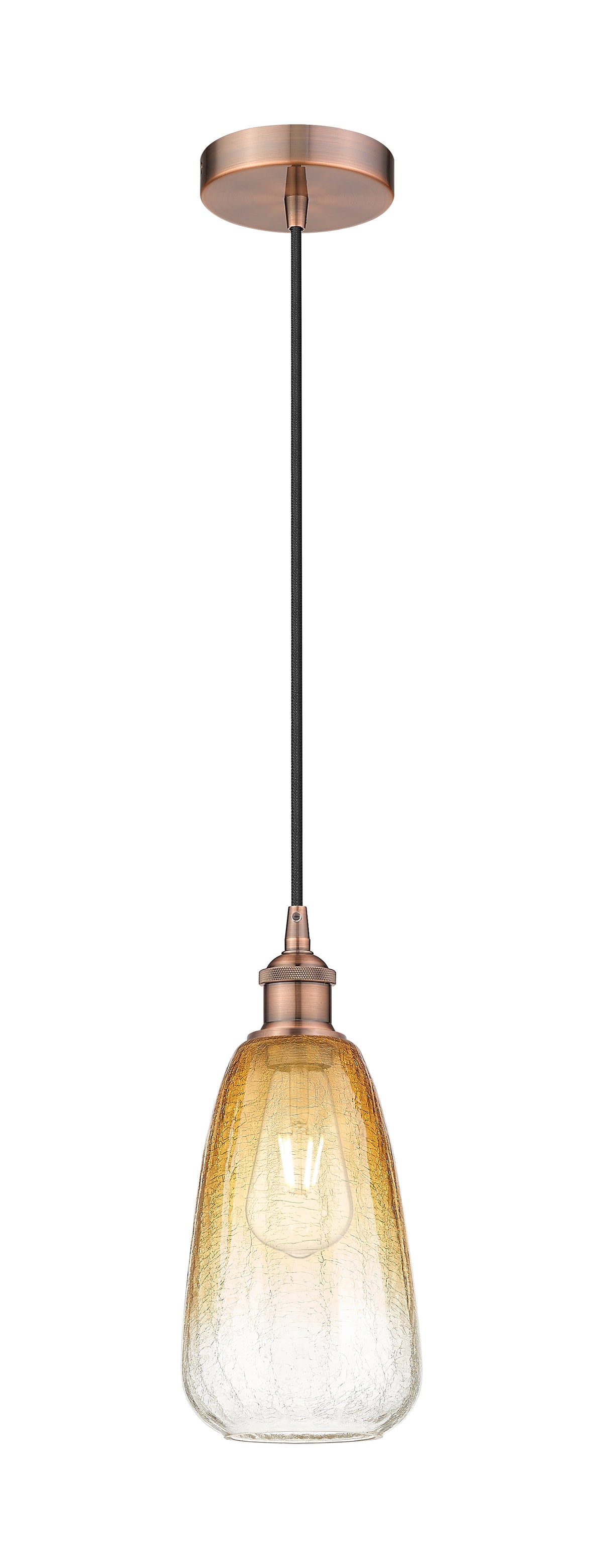 Edison Mini Pendant Antique Brass Finish