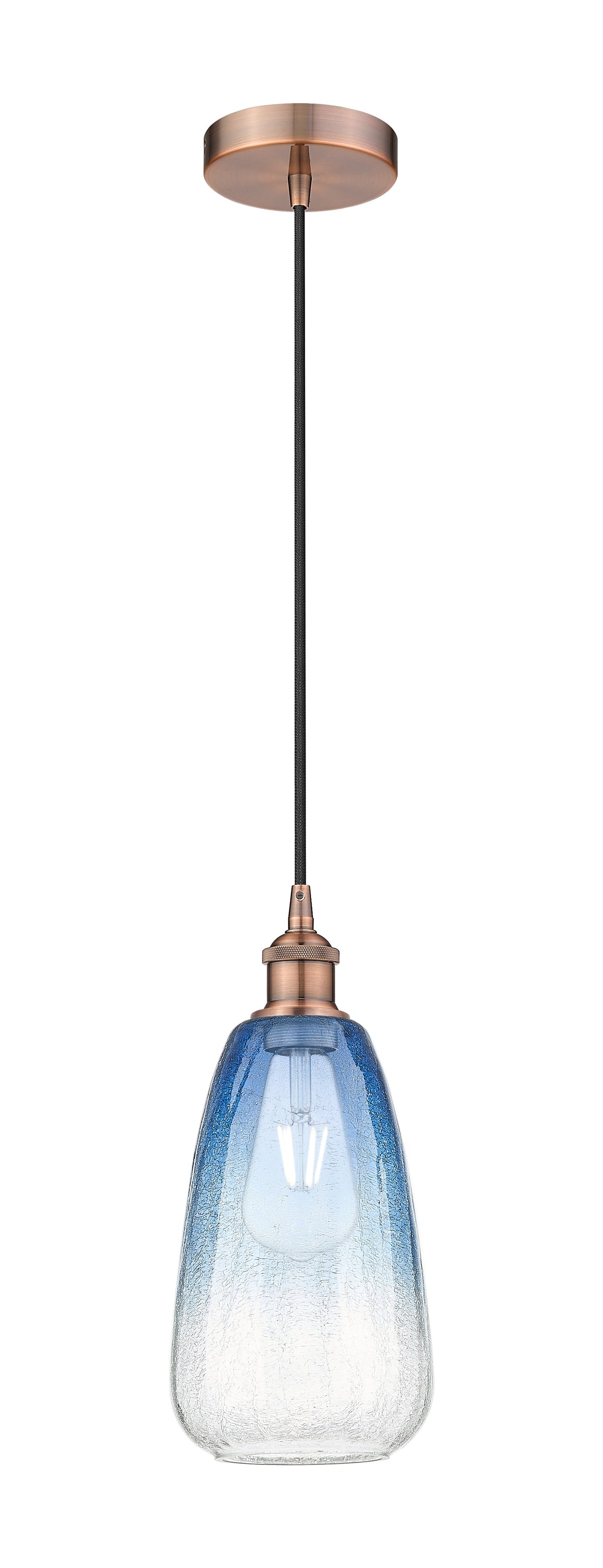 Edison Mini Pendant Antique Brass Finish