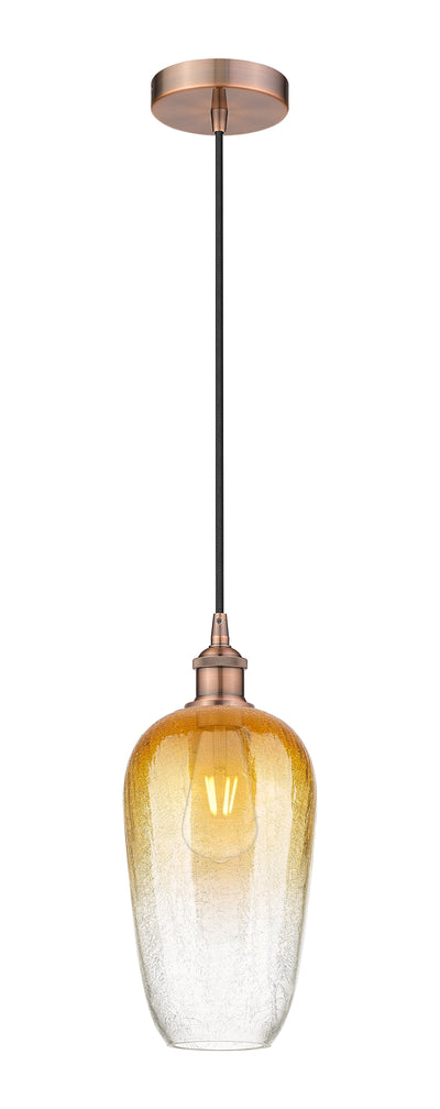 Edison Mini Pendant Antique Brass 7 Inch