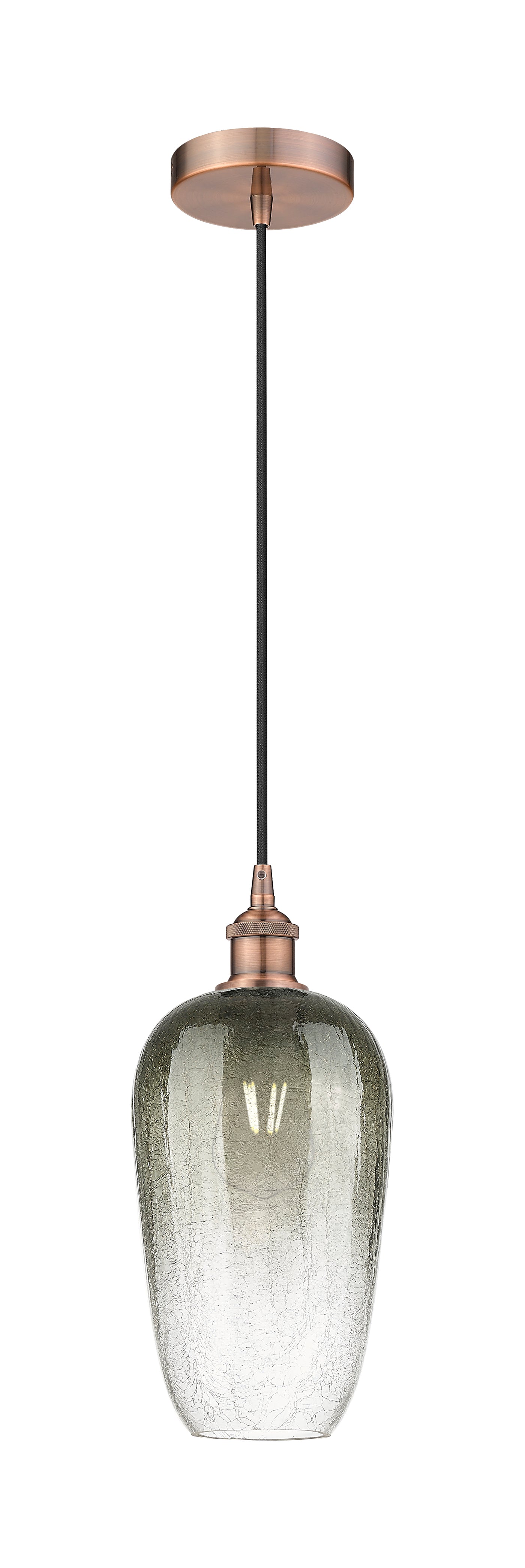 Edison Mini Pendant Antique Brass 7 Inch