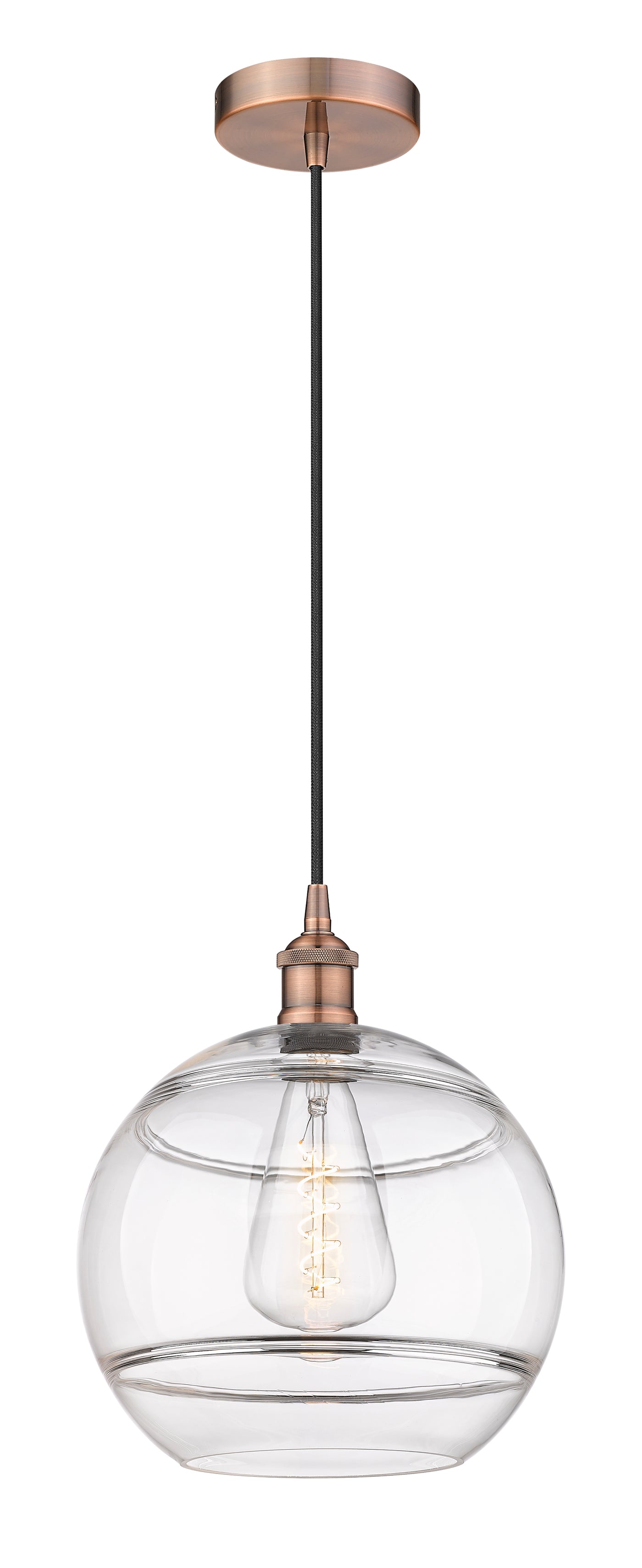 Edison Mini Pendant Antique Brass Cast Brass