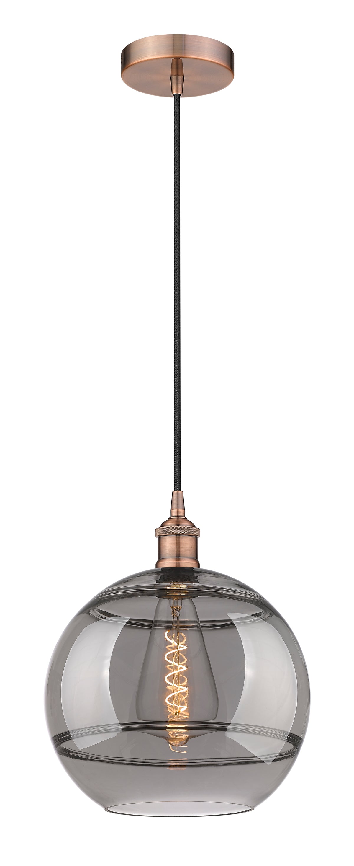 Edison Mini Pendant Antique Brass Cast Brass