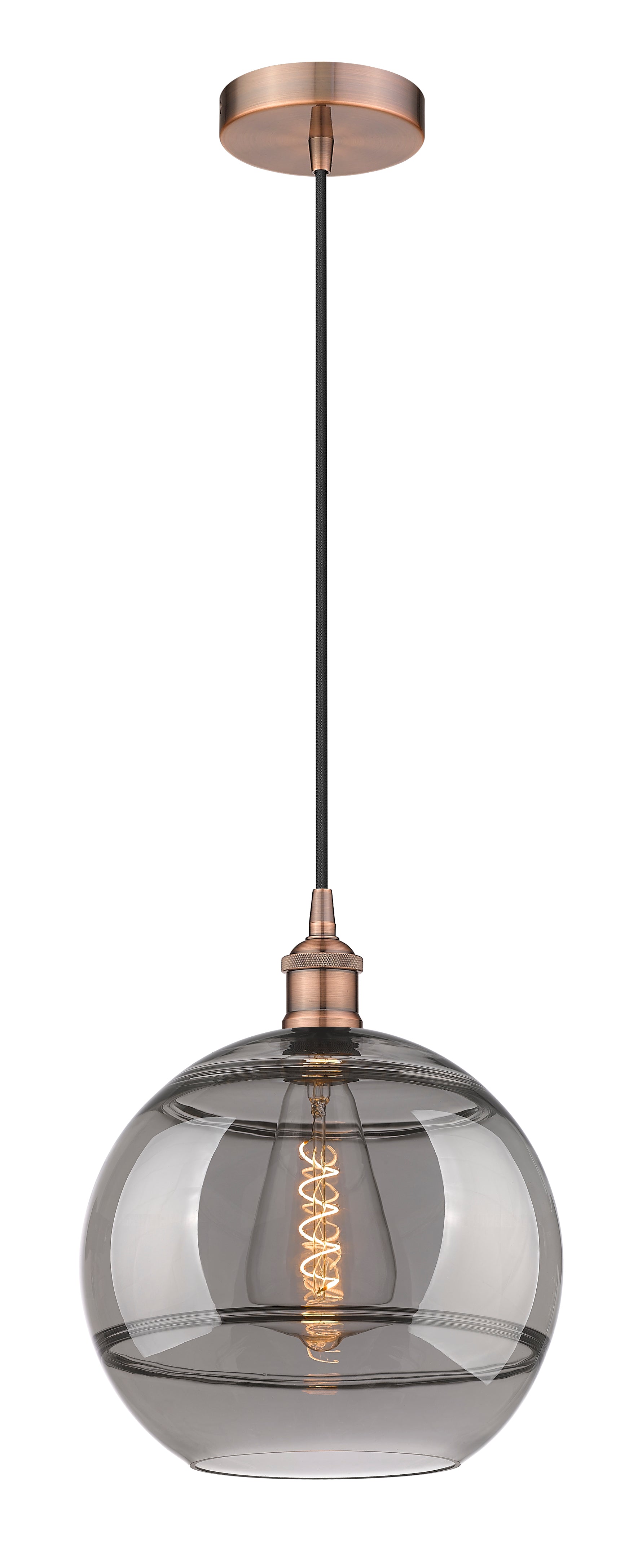 Edison Mini Pendant Antique Brass Cast Brass