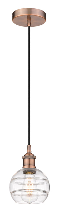 Edison Mini Pendant Antique Brass 5.875 Inch