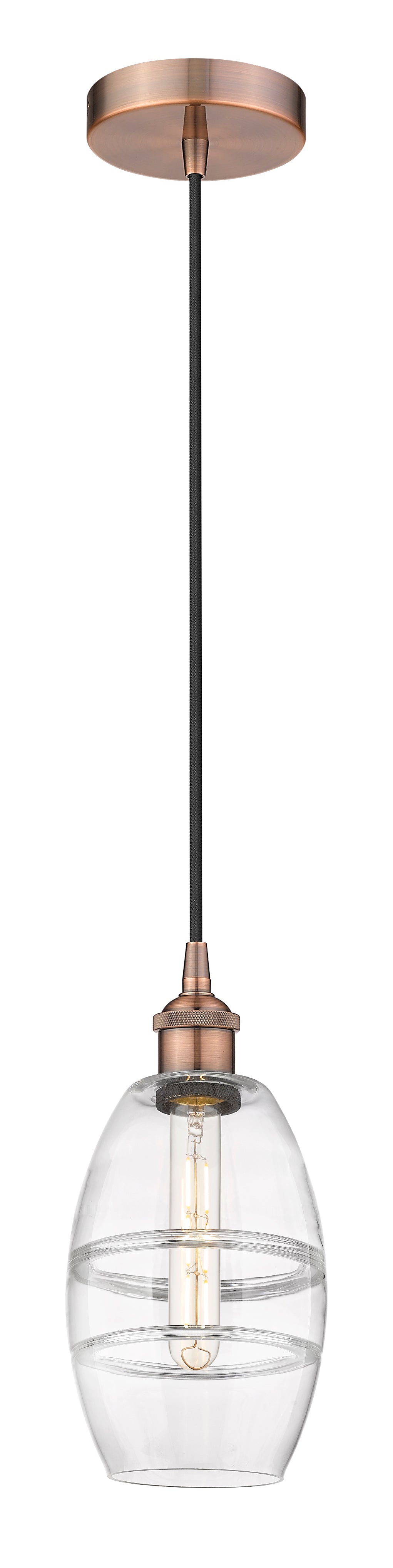 Edison Mini Pendant Antique Brass Finish
