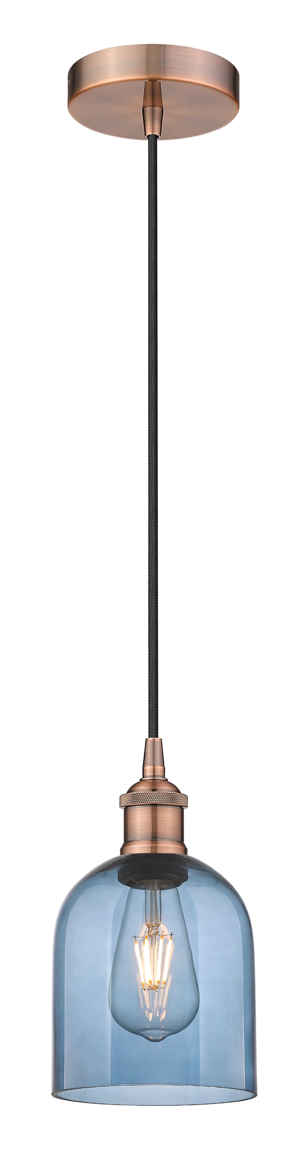 Edison Mini Pendant Antique Brass Finish