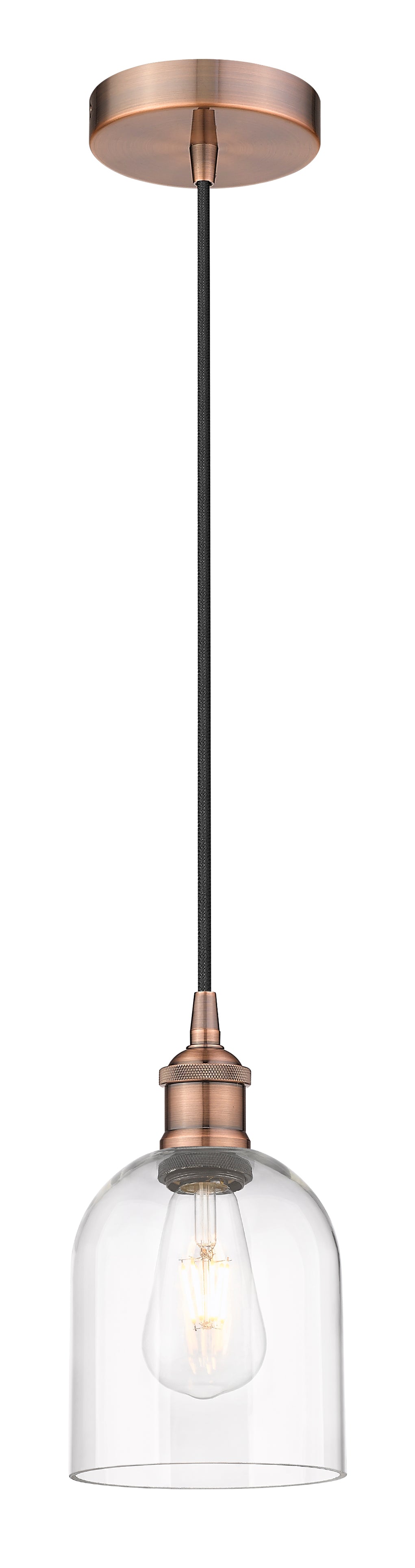 Edison Mini Pendant Antique Brass Finish