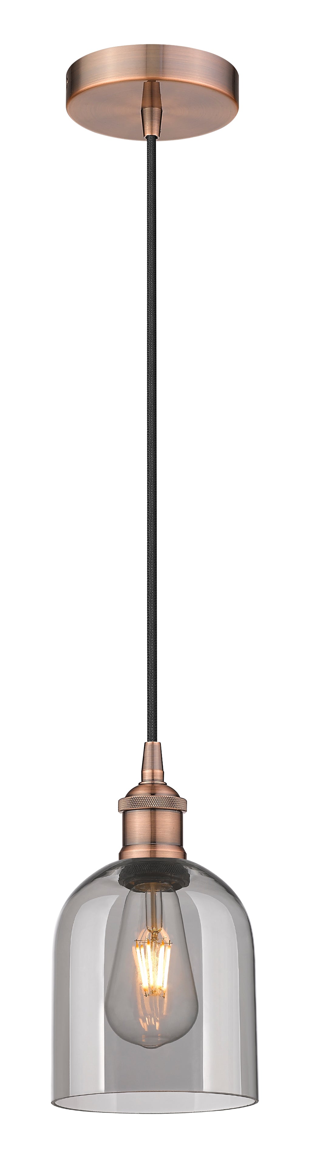 Edison Mini Pendant Antique Brass Finish