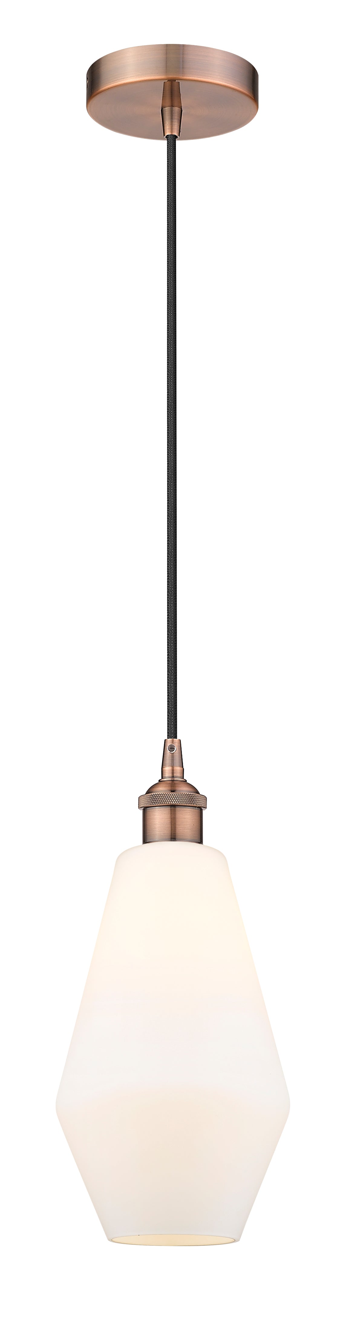 Edison Mini Pendant Antique Brass 7 Inch