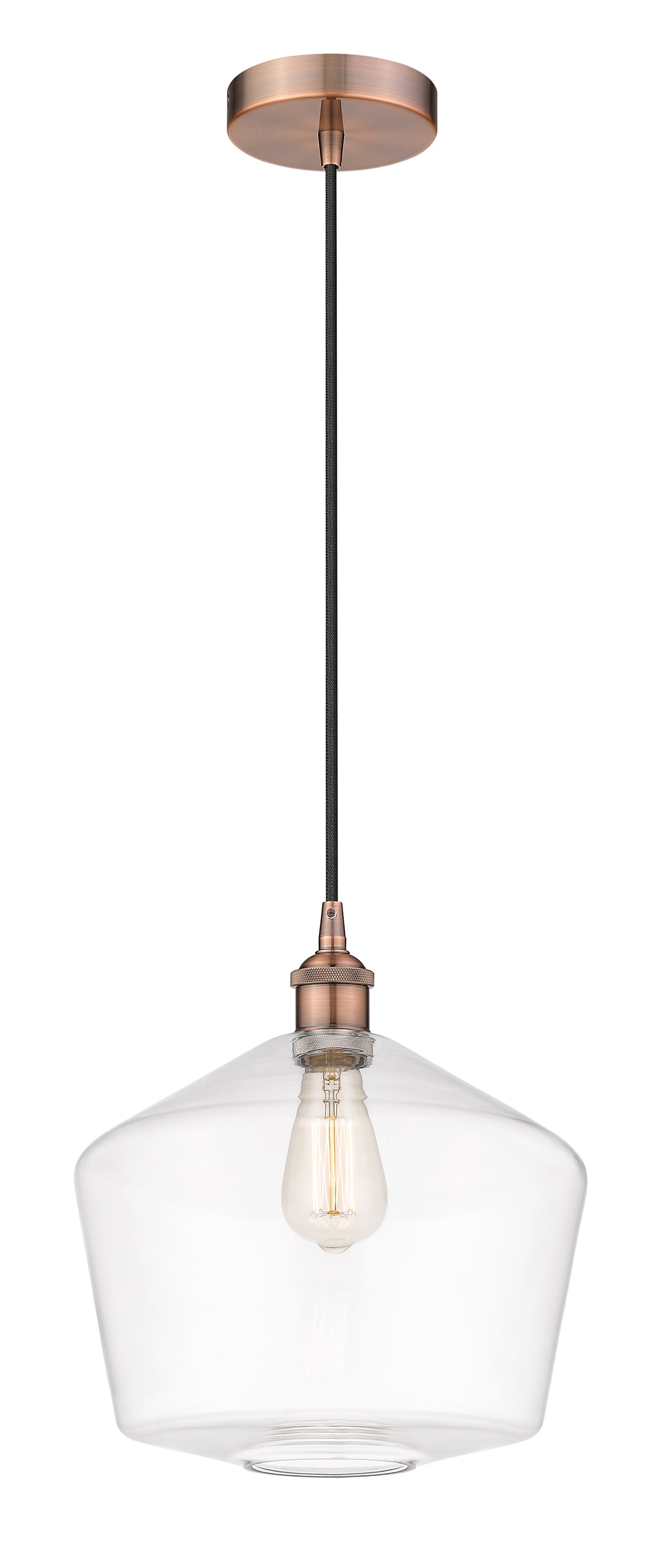 Edison Mini Pendant Antique Brass Finish