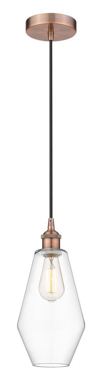Edison Mini Pendant Antique Brass 7 Inch