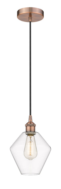 Edison Mini Pendant Cast Glass Brass