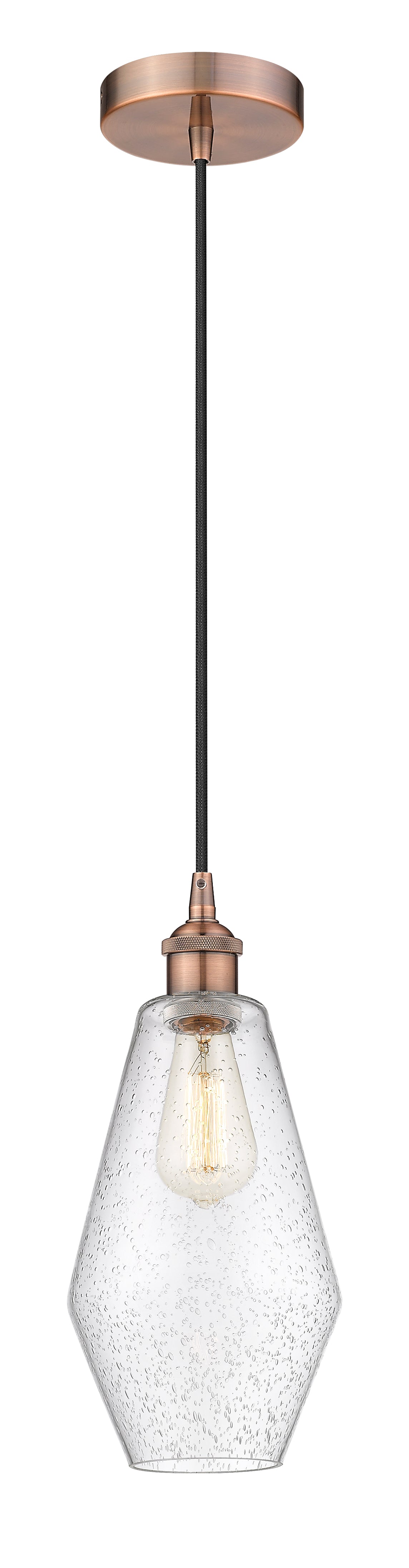 Edison Mini Pendant Antique Brass Finish