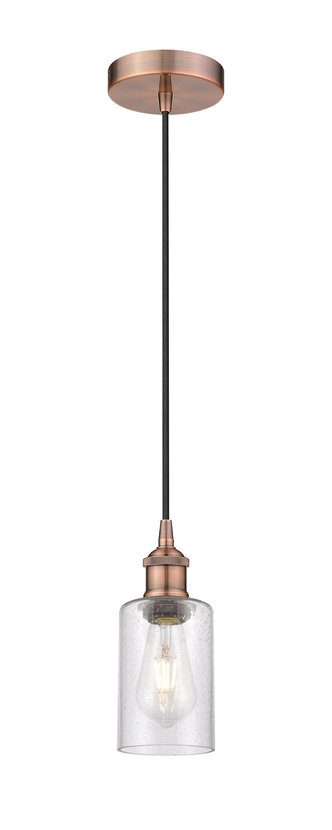 Edison Mini Pendant Cast Brass Antique