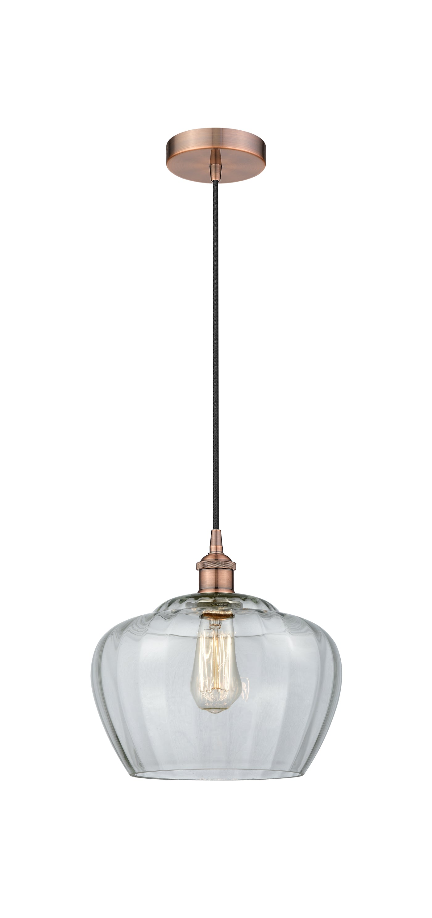 Edison Mini Pendant Antique Brass Cast