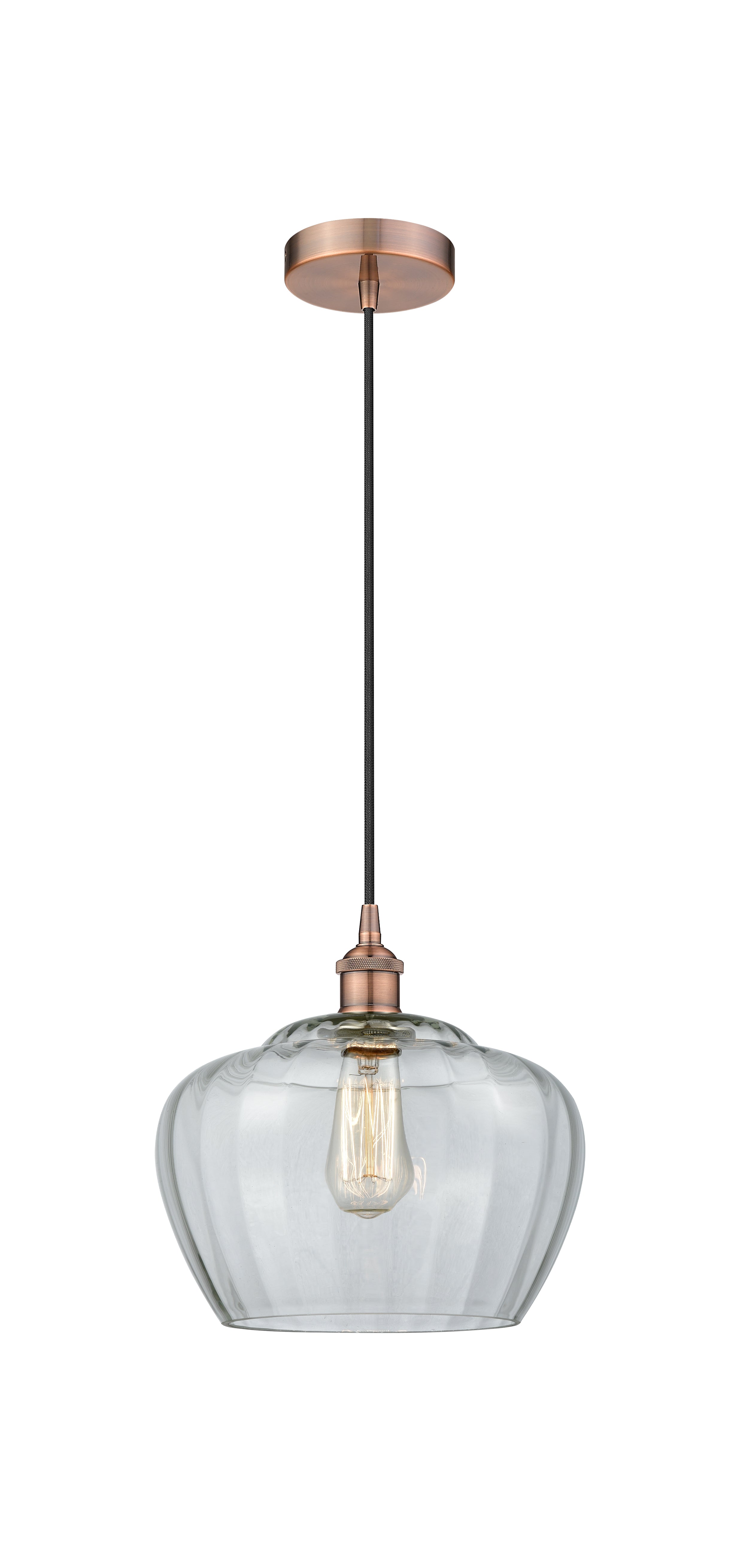 Edison Mini Pendant Antique Brass Cast