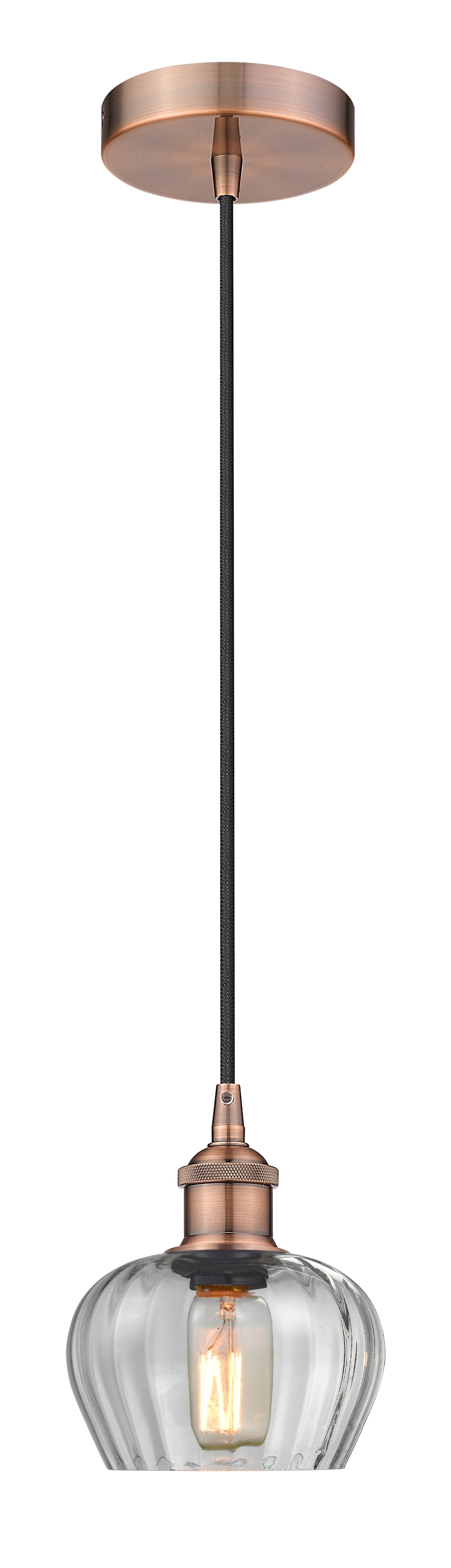Edison Mini Pendant Antique Copper Finish