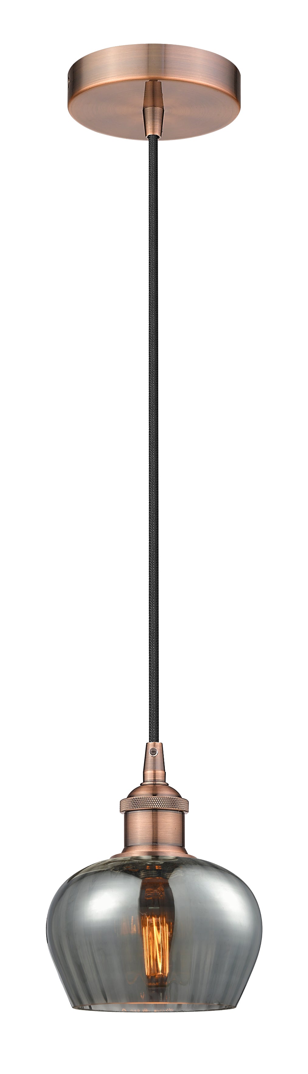 Edison Mini Pendant Antique Brass Finish