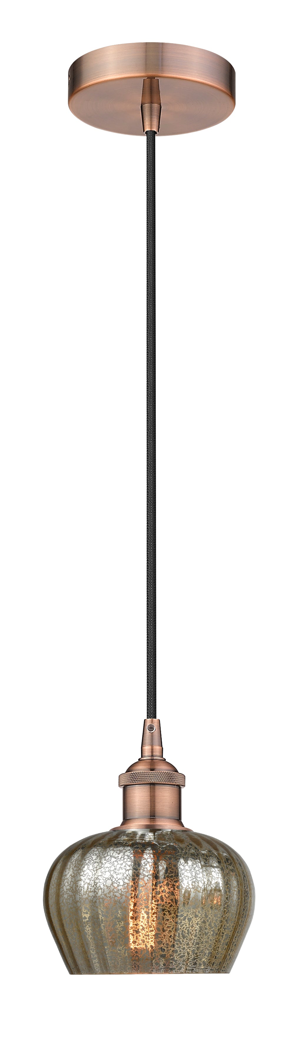 Edison Mini Pendant Antique Brass Finish