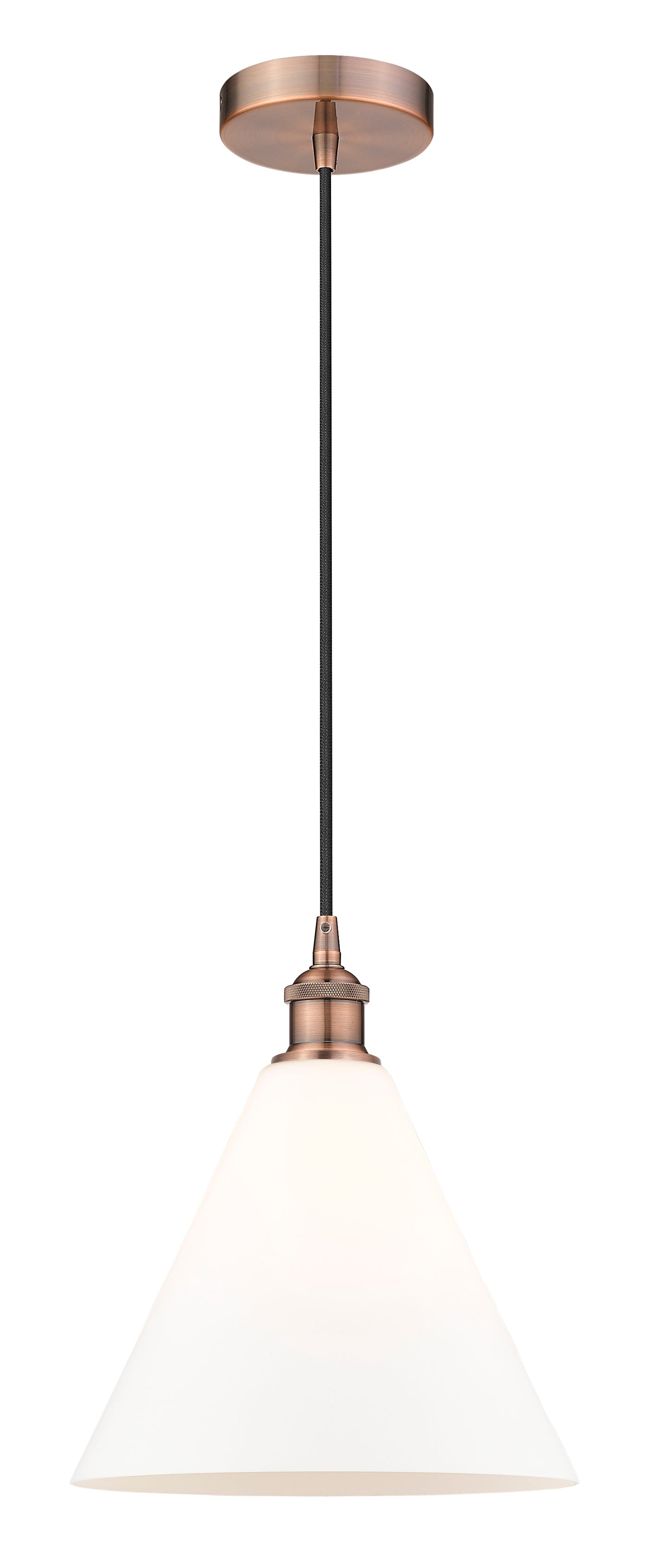 Edison Mini Pendant Antique Brass Glass