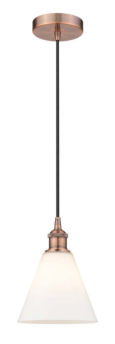 Edison Mini Pendant 8 Inch Antique Brass
