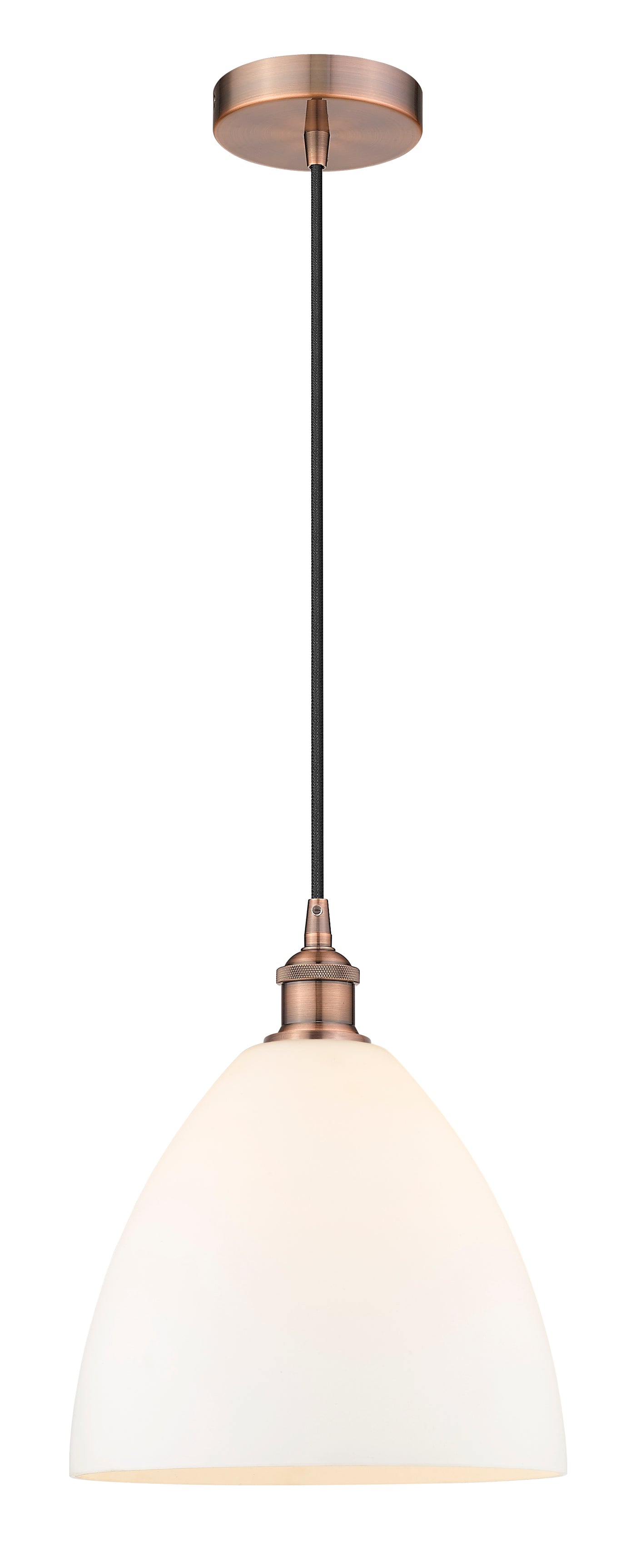 Edison Mini Pendant Cast Brass 12 Inch