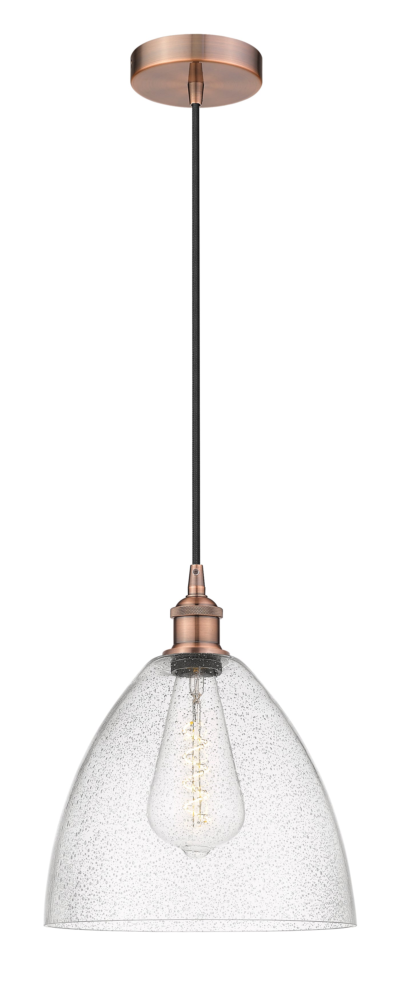 Edison Mini Pendant Cast Brass 12 Inch