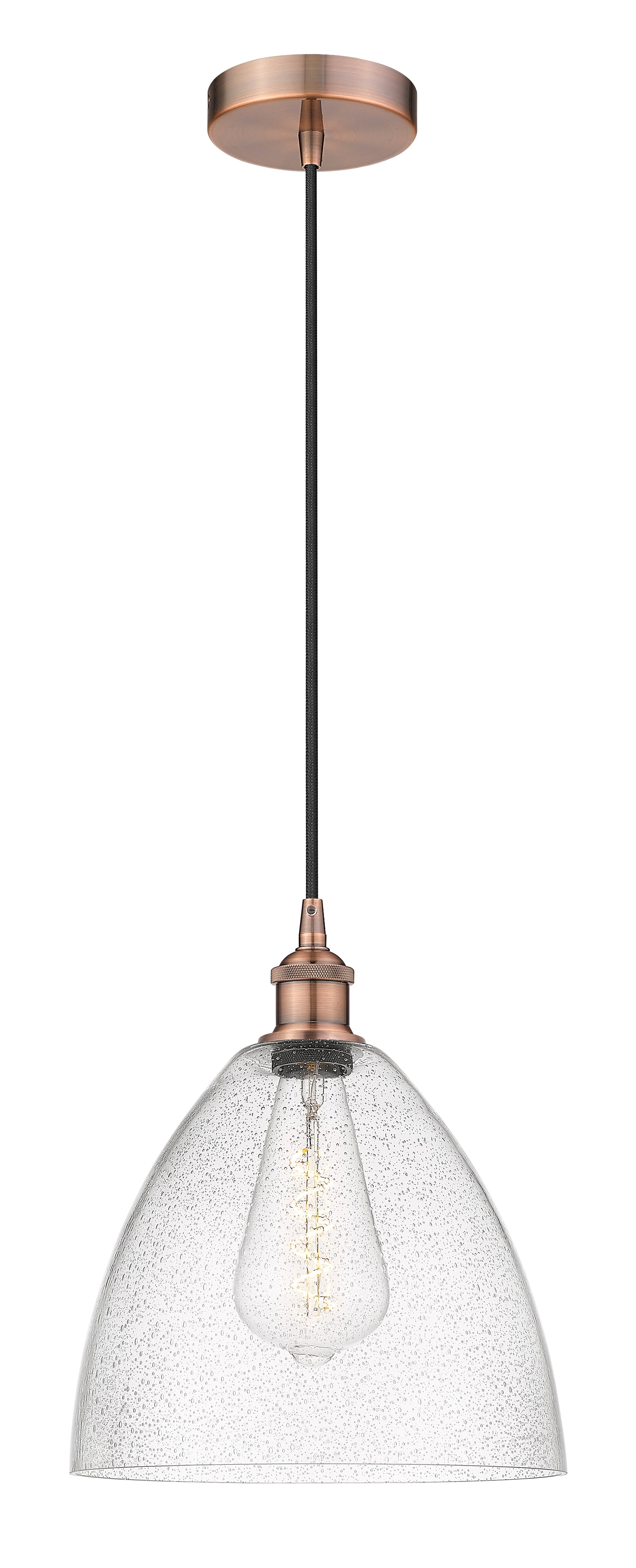 Edison Mini Pendant Cast Brass 12 Inch