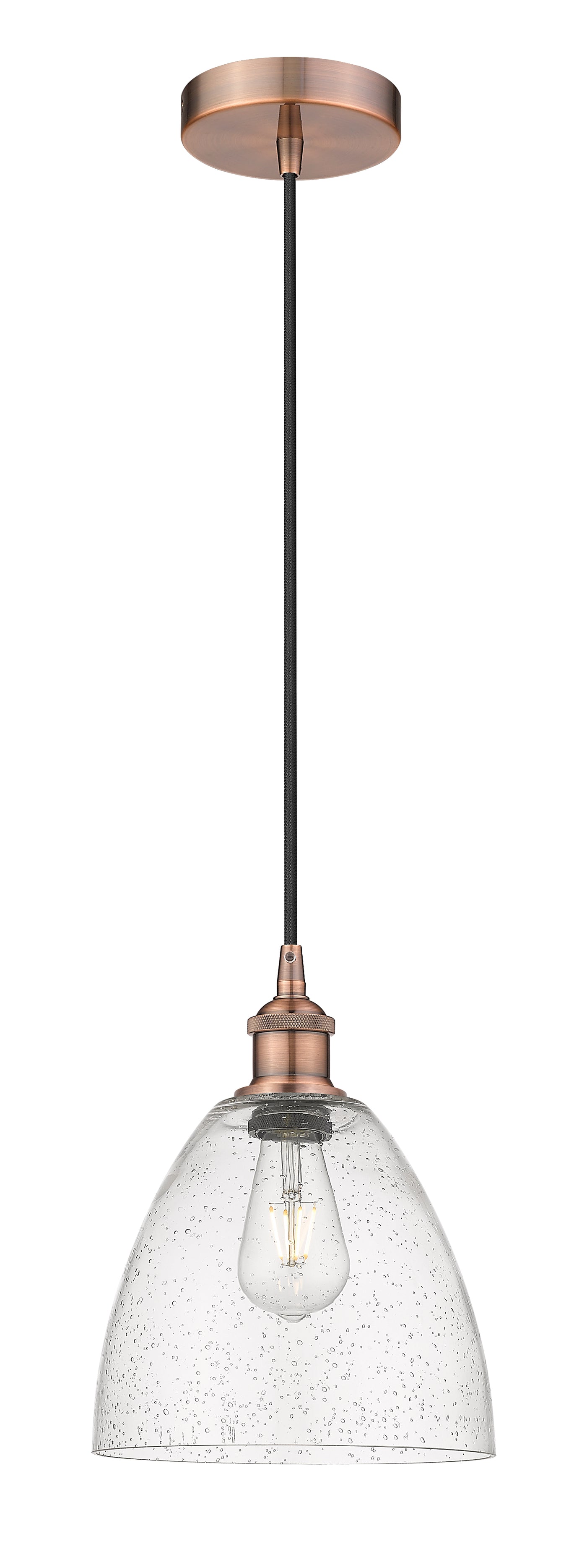 Edison Mini Pendant Antique Brass Finish