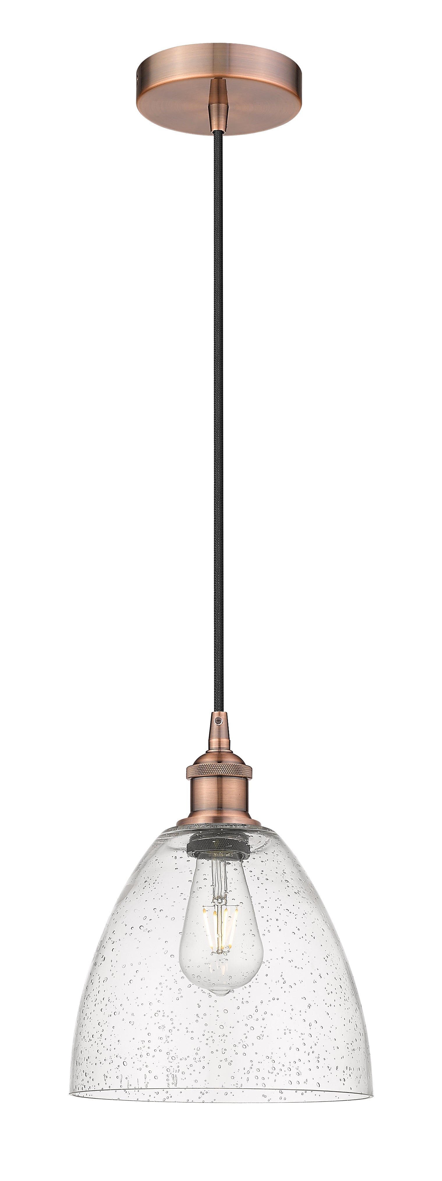 Edison Mini Pendant Antique Brass Finish