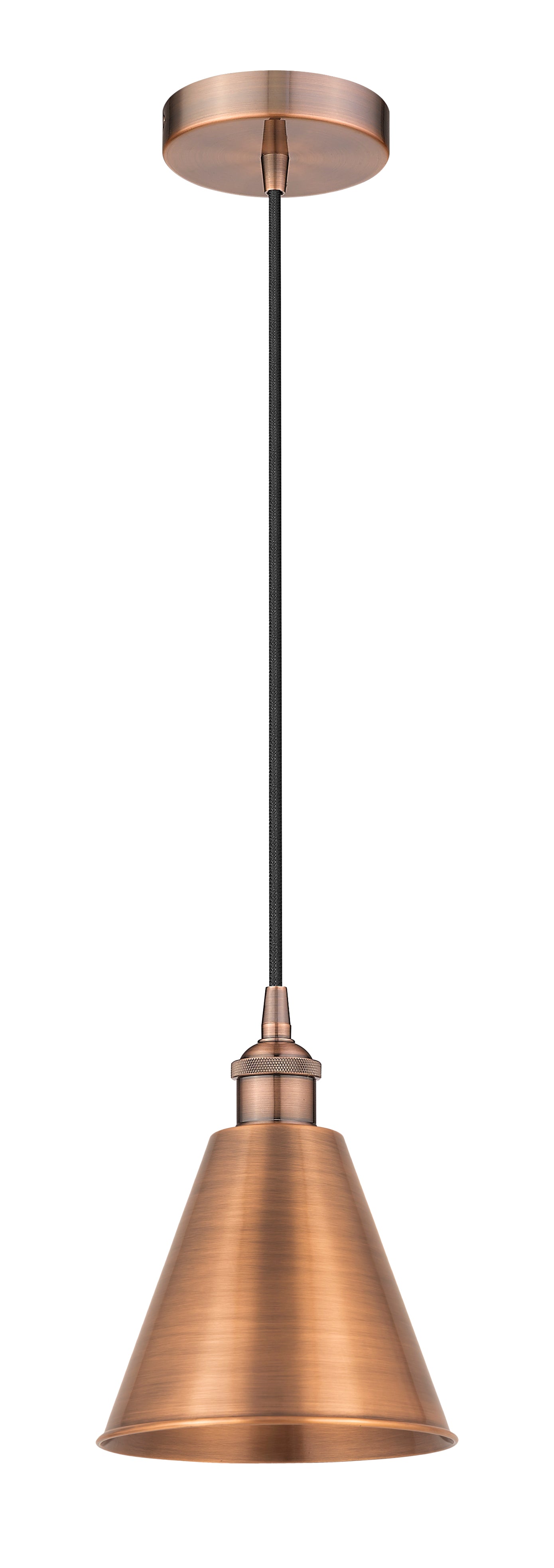 Edison Mini Pendant Antique Brass Cast