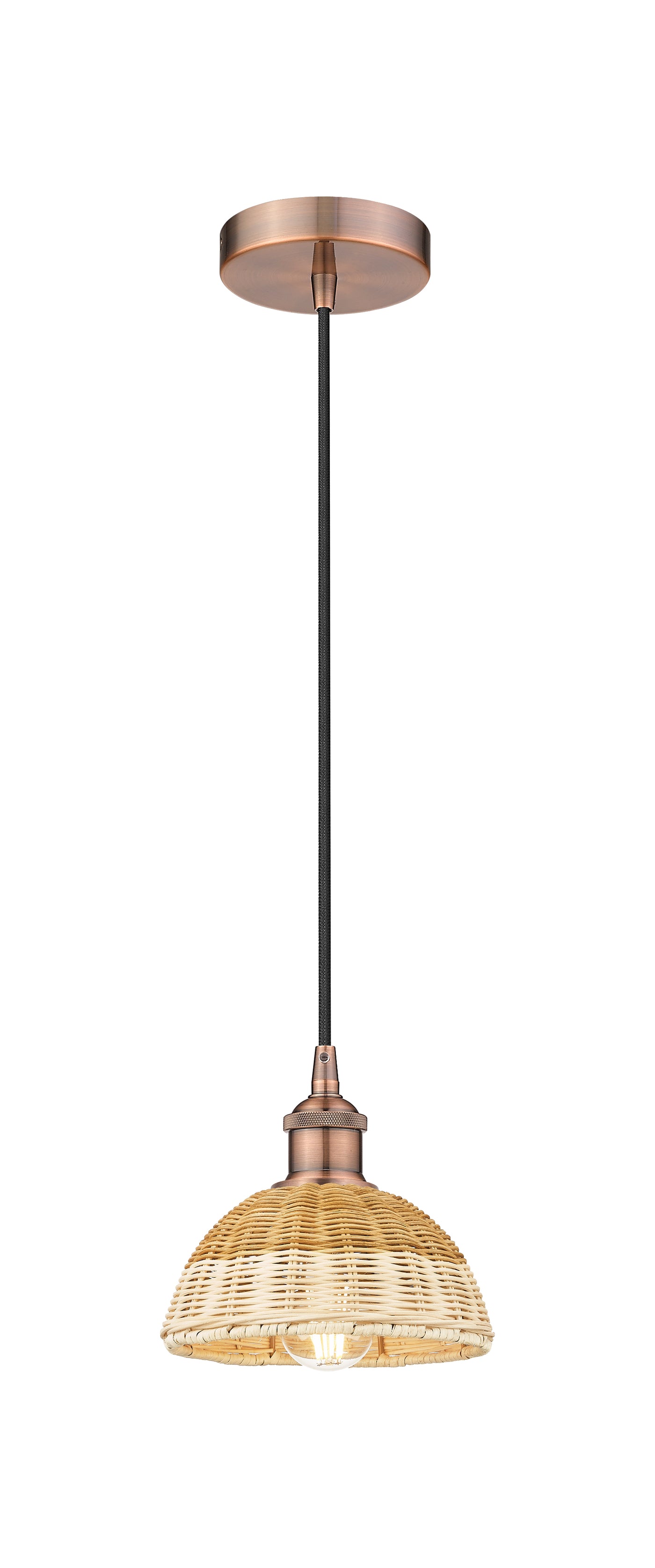Edison Mini Pendant Antique Brass Finish