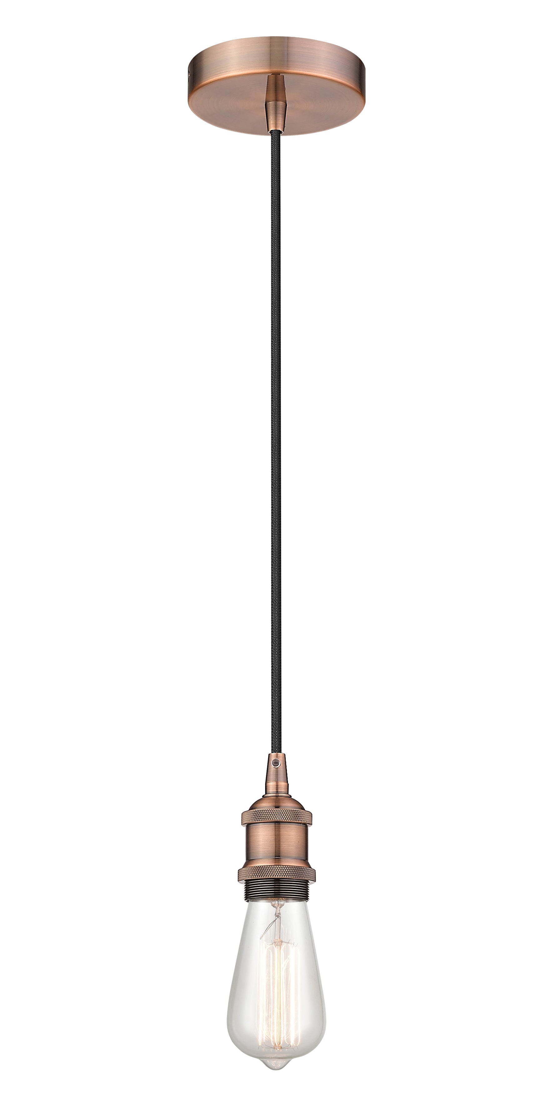 Edison Mini Pendant Antique Brass Steel