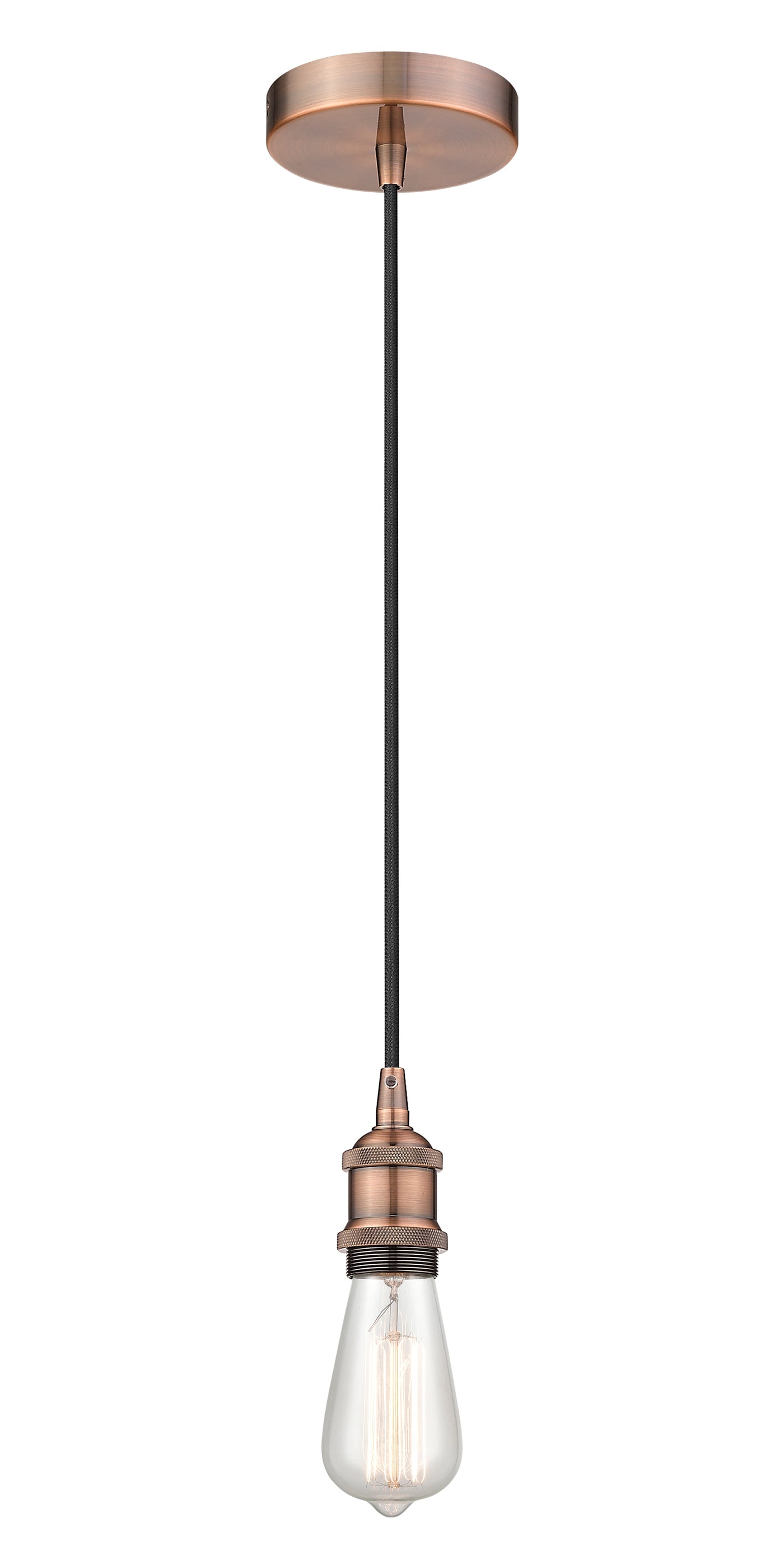 Edison Mini Pendant Antique Brass Steel