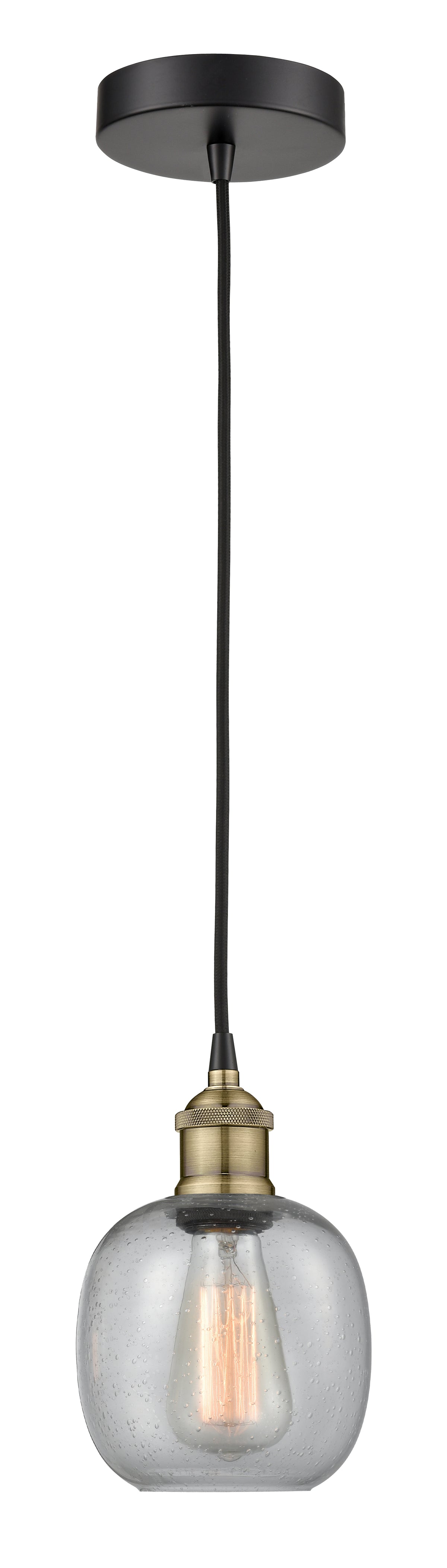 Edison Mini Pendant Antique Brass Finish