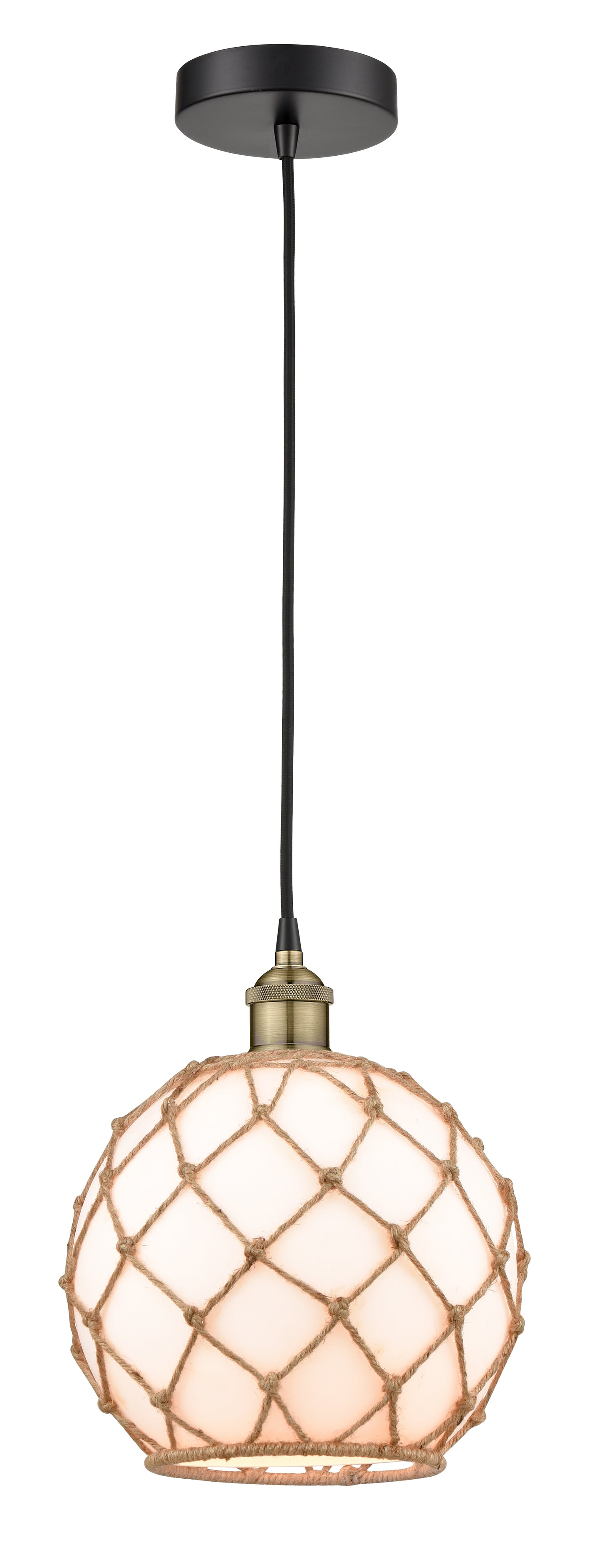 Edison Mini Pendant Antique Brass 10 Inch