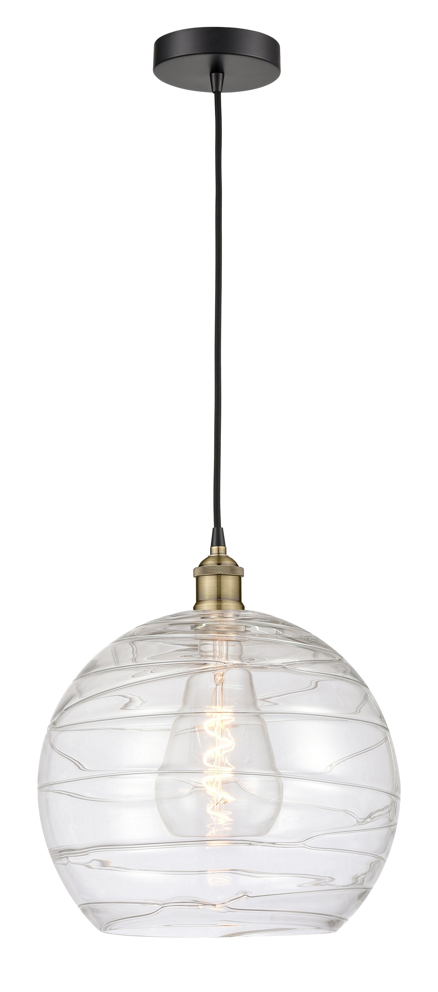 Edison Mini Pendant Antique Brass Finish