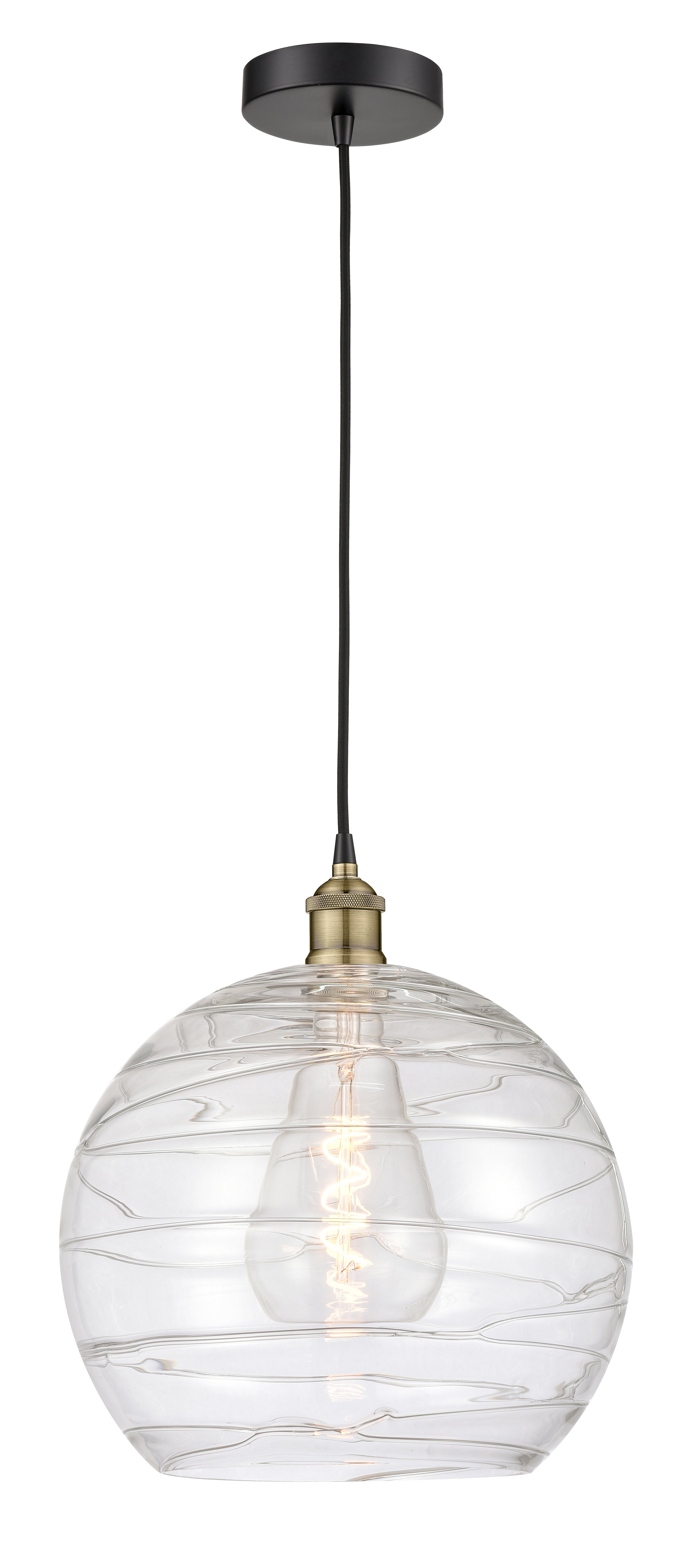 Edison Mini Pendant Antique Brass Finish