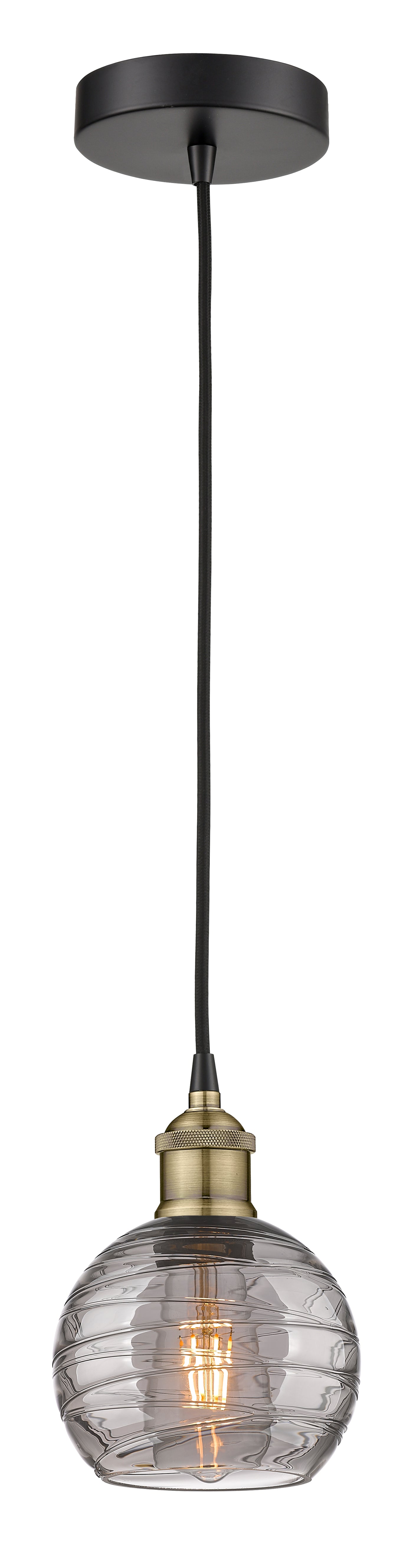 Edison Mini Pendant Antique Brass Finish