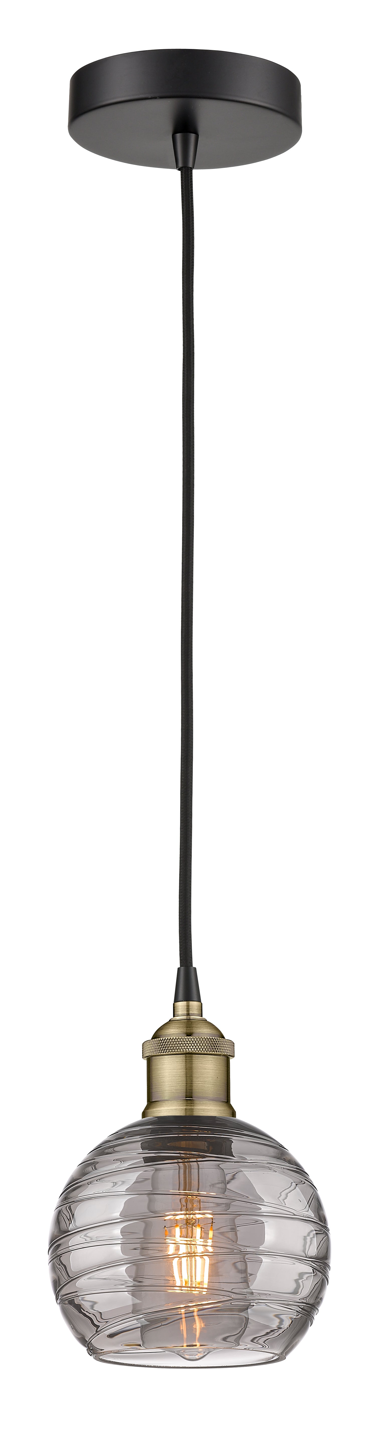 Edison Mini Pendant Antique Brass Finish