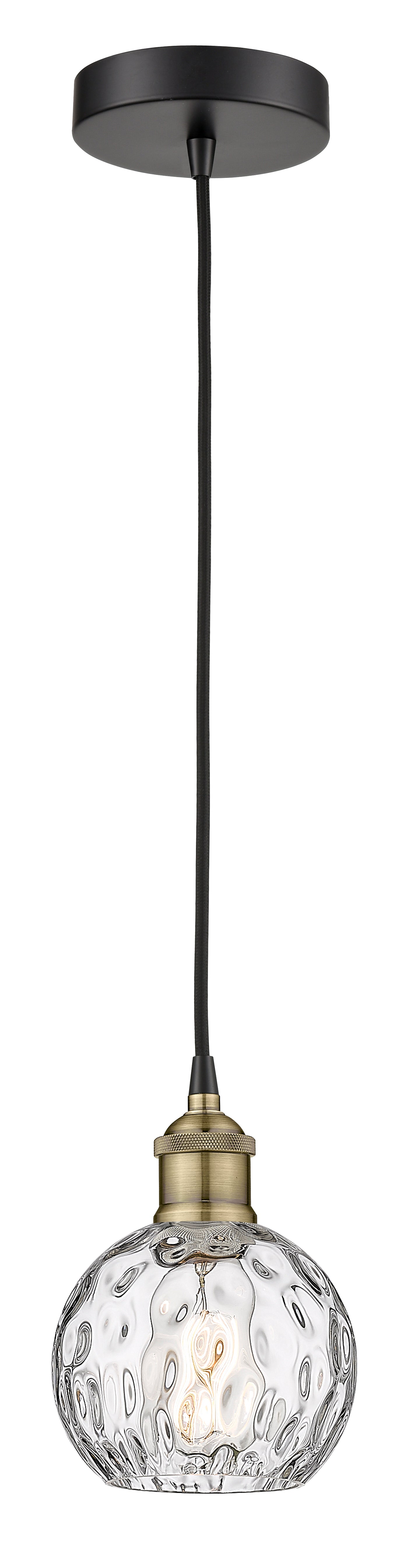 Edison Mini Pendant Antique Brass 10 Inch