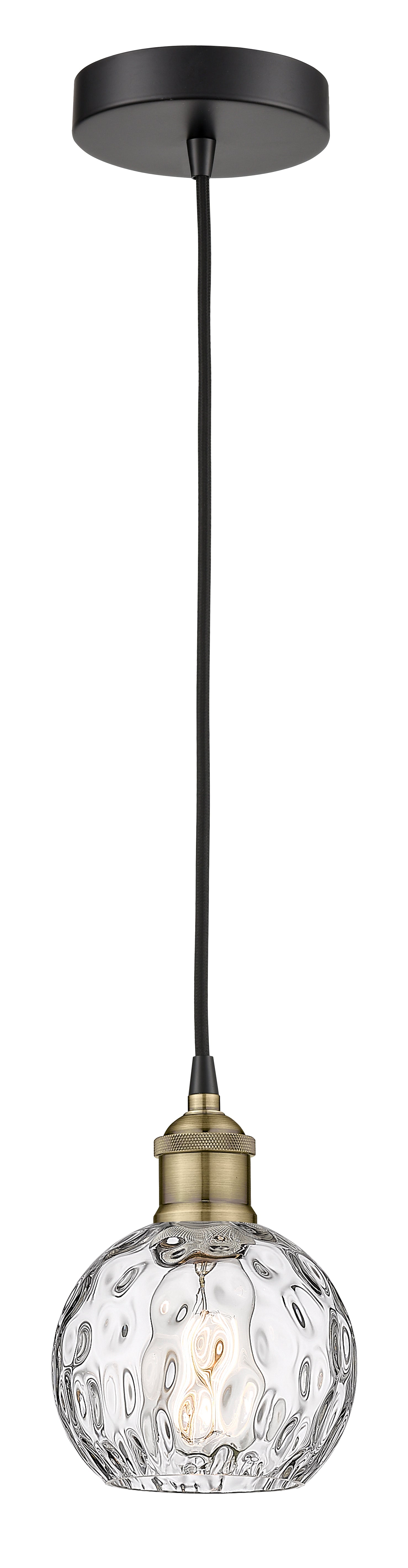 Edison Mini Pendant Antique Brass 10 Inch