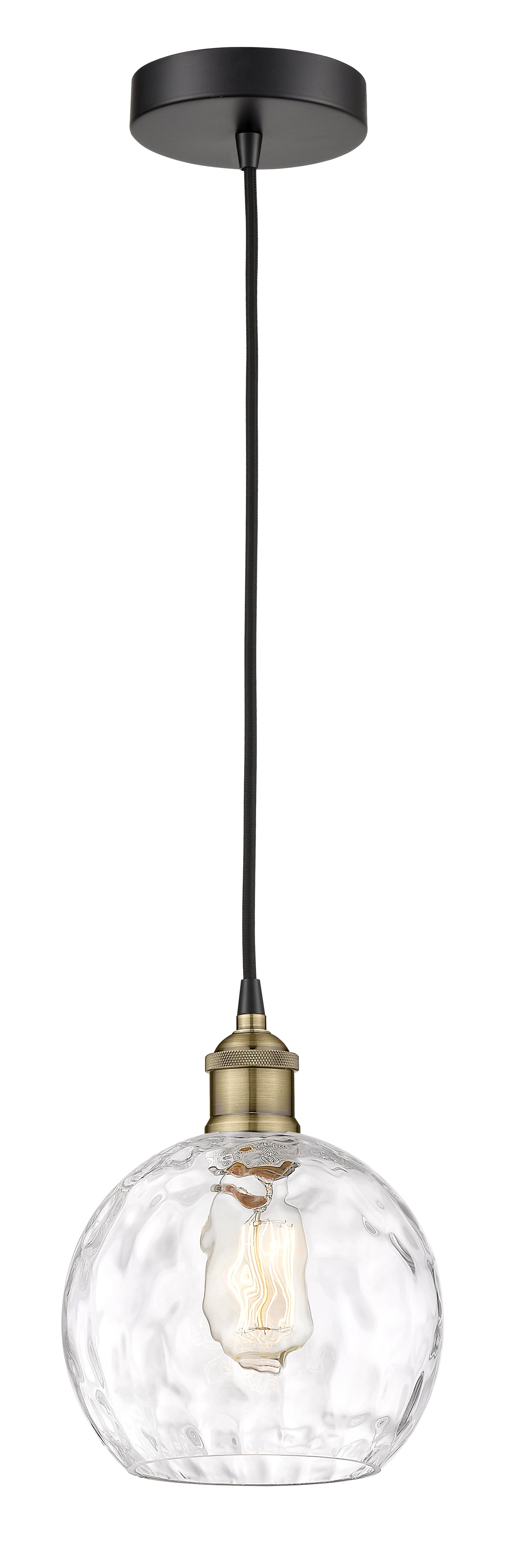 Edison Mini Pendant Antique Brass Finish