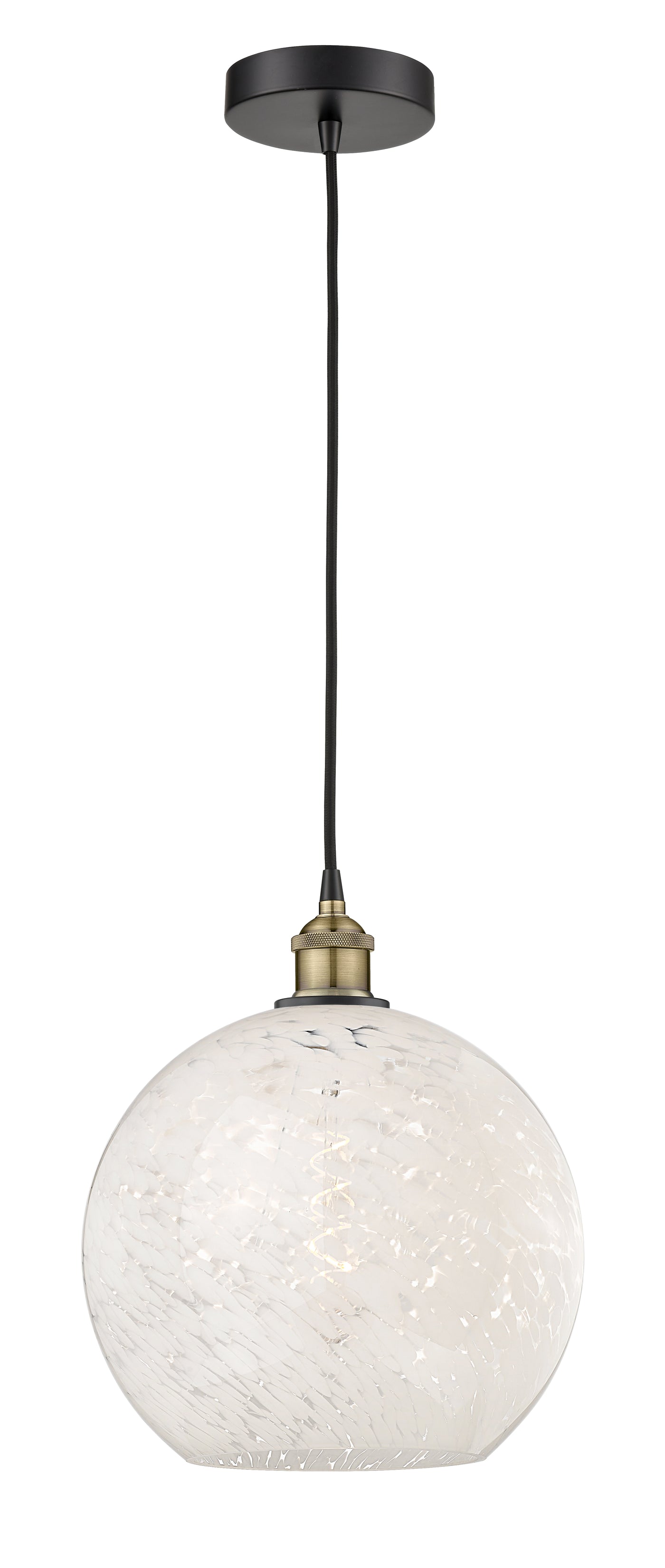 Edison Mini Pendant Antique Brass 12 Inch