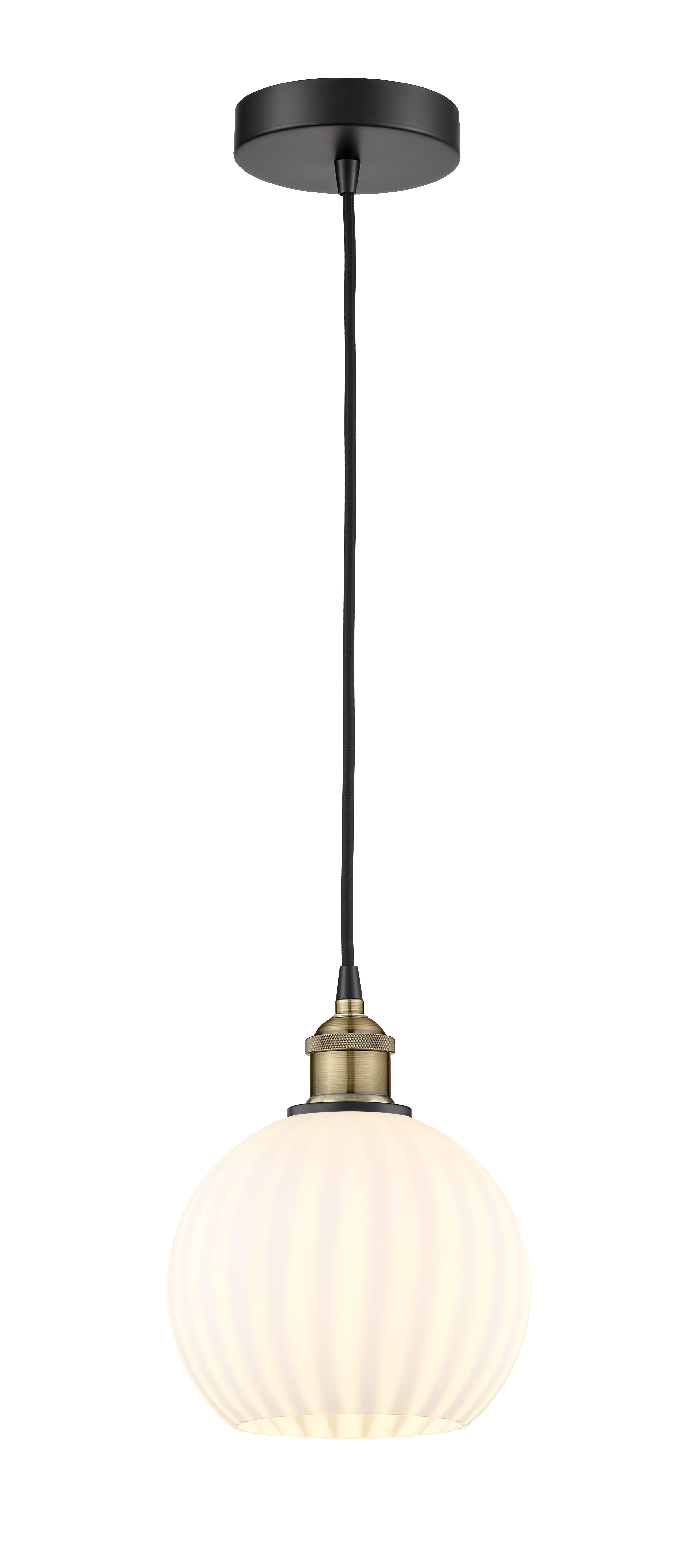 Edison Mini Pendant Cast Brass 8 Inch