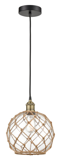 Edison Mini Pendant Antique Brass 10 Inch