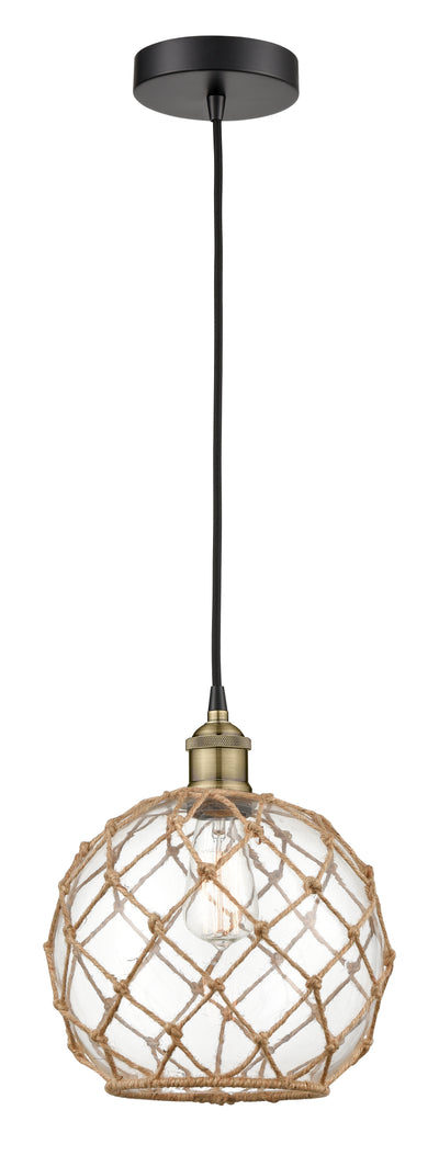 Edison Mini Pendant Antique Brass 10 Inch