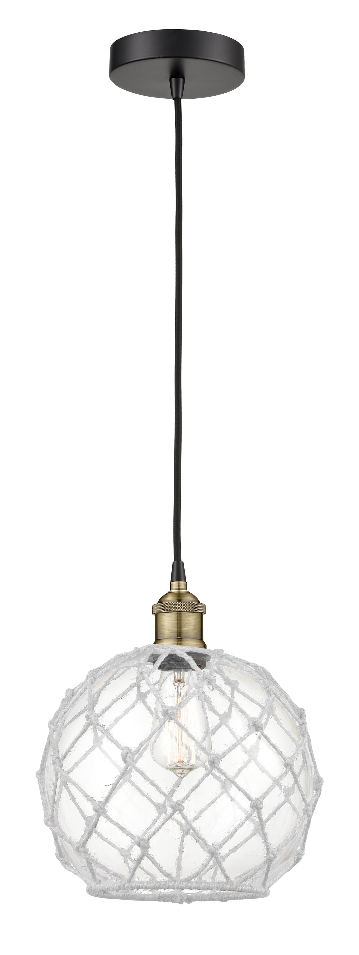 Edison Mini Pendant Antique Brass 10 Inch